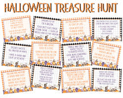 Indoor Halloween Treasure Hunt Clues Halloween Scavenger Etsy Treasure Hunt Clues Halloween Scavenger Hunt Scavenger Hunt Clues