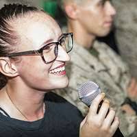 U.S. Air Force Master Sgt. Paula Goetz, vocalist for