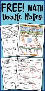 Free Math Doodles Plus Practice Sheet Too Love This Math Doodles Middle School Math Free Math
