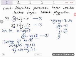 Soalan latih tubi matematik tingkatan 4. Bab 6 Part 2 Matematik Tingkatan 1 Persamaan Linear Serentak Youtube