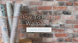 Make some amazing paper decor crafts yourself, like these 27 cute ideas! How To Hang Wallpaper Paste The Wall Youtube