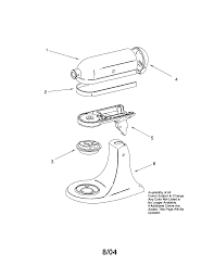 kitchenaid ksm90ww0 stand mixer parts