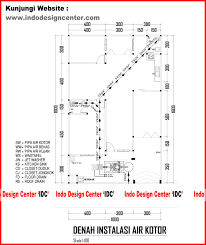 26 isometri instalasi air bersih 1 : Gambar Kerja 16 Denah Instalasi Air Kotor Indodesigncenter Com