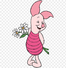 Get the best deals on disney pink winnie the pooh & friends nursery bedding when you shop the largest online selection at ebay.com. Piglet Winnie The Pooh With Flower Png Image With Transparent Background Toppng