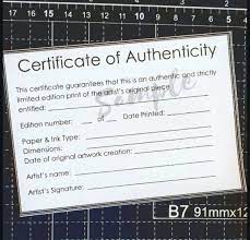 Certificates of authenticity help customers to know that the art they are buying is original and truly by the stated artist. Certificate Of Authenticity Template For Limited Edition Fine Etsy Fine Art Giclee Prints Giclee Print Lettering