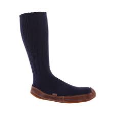 Acorn Slipper Sock Size M M Cobalt Ragg Wool