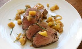 Sous Vide Maple Rosemary Pork Tenderloin With Apples Recipe Apple Pork Tenderloin Rosemary Pork Tenderloin Sous Vide Recipes