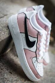 Crepped Pink Cartoon Air Force 1 Custom Nike Af1 Customs Crepped Sneakers In 2020 Nike Air Shoes Nike Shoes Air Force Custom Nike Shoes Jordans black, pink and blue womens/girls jordans. pinterest