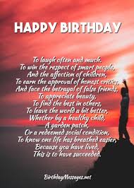 Birthday verses for pastor who grow up poor home : Inspirational Birthday Poems Uplifting Poems For Birthdays