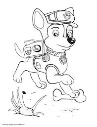 This paw patrol coloring sheet shows mighty chase back again and showing off his powers! Chase Paw Patrol Coloring Pages Printable Paw Patrol Colouring Pages And Activity Sheets In The Search Images From Huge Database Containing Over 620 000 Coloring Pages Jaiman S News