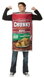 I like campbell's chunky soups for canned soups just fine, but i didn't know how well campbell's chunky soups would do a thai soup, and i love authentic thai food. Adult Chunky Soup Can Costume Junk Food Costumes Brandsonsale Com
