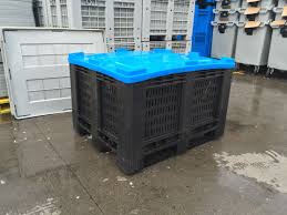 Big Box Plastic Container Bulk Plastic Pallet Box Container For Loading Workshop Components Plastic Pallets Plastic Containers Pallet Boxes
