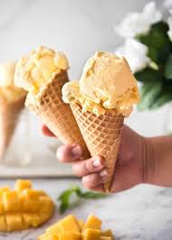 Homemade Mango Ice Cream Recipe No Ice Cream Maker Recipe Homemade Mango Ice Cream Mango Ice Cream Recipe Mango Ice Cream