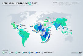 Infographic Map Representing Countries W Population That Live For 1 A Day Infographic Map Design Motivation Infographic