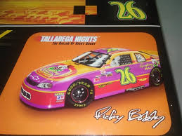 Reilly provide hysterical performances as nascar winning and nascar second place (which, if we're honest, is the same thing as last) drivers. Nascar Talladega Nights Ricky Bobby 26 Movie Shipping Spee Dee Nascar 1 24 Scale Die Cast New Never Opened Earnhardt Gordon Waltrip Ricky Bobby More Framed Foreigner Head Games Autographed Album Bison