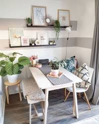 If the previous dining table you hadn't any vases or decoration on it, then try to put a small fake flower vase on it, or other kind of plants. Simple Dining Room Decor Ideas Novocom Top