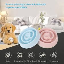 upsky dog bowl slow feeder antichoking pet bowl fun healthy bloat stop feeder small dog bowl with bright macaroon you can dog bowls slow feeder small dogs