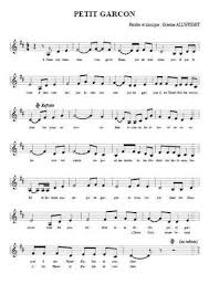 Petit Garcon Partition Gratuite Partitions Gratuites Partitions Clarinette Partitions De Chansons