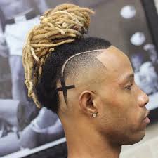 Trendy blowout with parting lines and silver top. 37 Best Dreadlock Styles For Men 2021 Guide