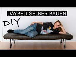 Diy Daybed Sofa Fur S Buro Selber Bauen Polstern Mit Stoff Beziehen Youtube Selber Bauen Polster Sofa