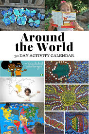 Around The World Around The World Around The World Around The World Free Download Around The World In 30 Days Activity Calendar Multicultural Activities Around The World Crafts For Kids Diversity Activities