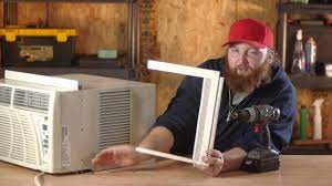 Check the manufacturer's instructions for directions on screwing. How To Replace The Baffles On A Window Air Conditioner Window Air Conditioners Youtube