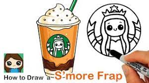 Draw so cute cartoon unicorn drawings related searches: How To Draw A Starbucks S Mores Frappuccino Summer Art Series 8 Youtube
