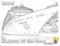 Easy ship colorable for kids. Spectacular Cruise Ship Coloring Cruises Free Ship Printables