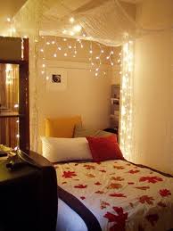 15 Ideas To Hang Christmas Lights In A Bedroom Shelterness Romantic Bedroom Lighting Canopy Bed Diy Home