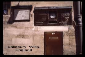 From Salisbury In The Wilts A Veritable Panoply Of Postal Implements Huge Sign Board With Times And Rates A Clock And The Name P Post Office Box Postal