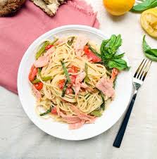 Smoked Salmon Pasta With A Light Cream Sauce Cherry On My Sundae Recipe Smoked Salmon Pasta Smoked Food Recipes Salmon Pasta