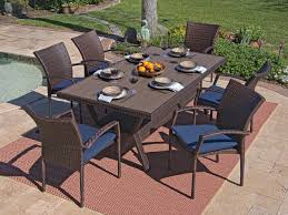 Sierra 7 Pc Aluminum Resin Wicker Dining Set Fortunoff Backyard Store Outdoor Patio Set Outdoor Wicker