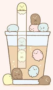 I wanted to make the stomach look semi transparent but it didn't work out. Bubble Tea Drawing