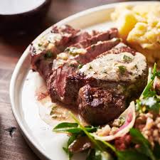 Place tenderloin, smooth side up, on rack in large roasting pan (17 by 13 1/2). Filet Mignon With Creamy Parmesan Mustard Sauce The Mom 100