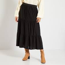 Jupe longue noire femme - noir - Kiabi - 20,00€
