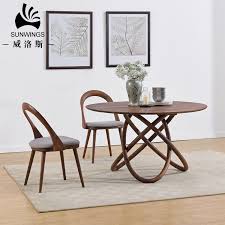 The dexter outdoor expandable dining table offers a contemporary take on the picnic table. China Modern Wooden Dining Table Ash Solid Wood Round Table China Solid Wood Dining Table Dining Room Table