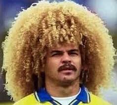 Chin Length Curly Blonde Hair On Men Soccer Hairstyles Long Blonde Curly Hair Big Hair Dont Care