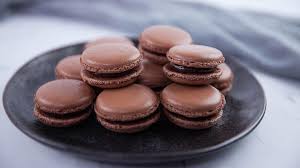 I am a baker's apprentice, and after much trial and error, we (the baker and i) finally perfected the this is a perfect recipe for macarons; Chocolate Macarons Recipe Biscuit Recipes Sbs Food