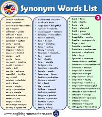 800 Synonym Words List In English English Grammar Here In 2020 English Grammar Gcse English Language English Words