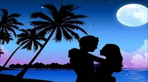 Image result for love On a summer night images silhouette