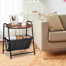 2 tables side by side, with (or without) caption, without new packages: Two Layer Iron Side Table End Table With Waterproof Cloth Book Bag Overstock 32119352