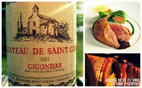 Accord Mets Et Vins Chartreuse De Pigeon X Gigondas Chateau De Saint Cosme 2007 Accords Mets Et Vins Gastronomie Mets