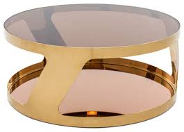 Whether your coffee table needs a few cosmetic changes, decorative accents or a major. Homeroots Furniture Modern Round Gold Coffee Table Contemporary Coffee Tables By Buydbest Houzz