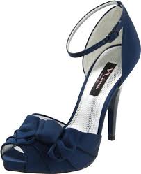 Amazon Com Nina Women S Electra Bridal Pump Shoes Navy Wedding Shoes Wedge Wedding Shoes Bridal Pumps