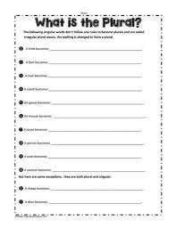 These worksheets introduce several common irregular plural forms found in english. Irregular Plural Nouns Worksheets