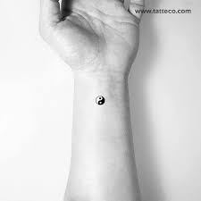 Yin Yang Temporary Tattoo Set Of 3 In 2020 Yin Yang Tattoos Ying Yang Tattoo Tattoo Set