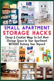 Apartment Organization Hacks Clever Storage Ideas For Small Homes Apartments Decluttering Your Life Small Apartment Storage Hacks Apartment Storage Hacks Small Apartment Storage