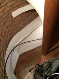 A tight spiral stair with a central pole is very space efficient in the use of floor area. Steep Spiral Stairs From The Apartment Door Picture Of Truelove Guesthouse Amsterdam Tripadvisor