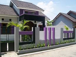 Kombinasi Warna Cat Pagar Rumah Desain Eksterior Rumah Minimalis Rumah