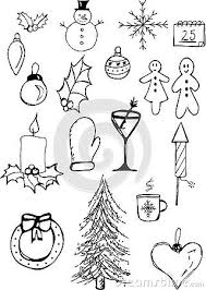 Handdrawn Christmas Doodles Snowflake Snowman Gingerbread Candles And Mistletoe Amongst Many Oth Easy Christmas Drawings Christmas Doodles Christmas Sketch